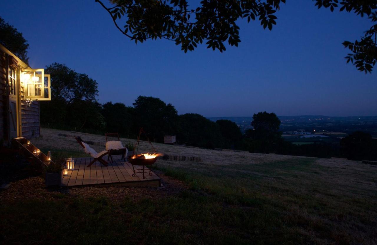 Tilbury Shepherd Huts With Hot Tubs Plus Holiday Cottages West Bagborough Extérieur photo